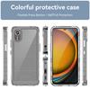 For Samsung Galaxy Xcover7 Case WANLONFENG MF Series TPU Acrylic Clear Phone Cover with Tempered Glass Film