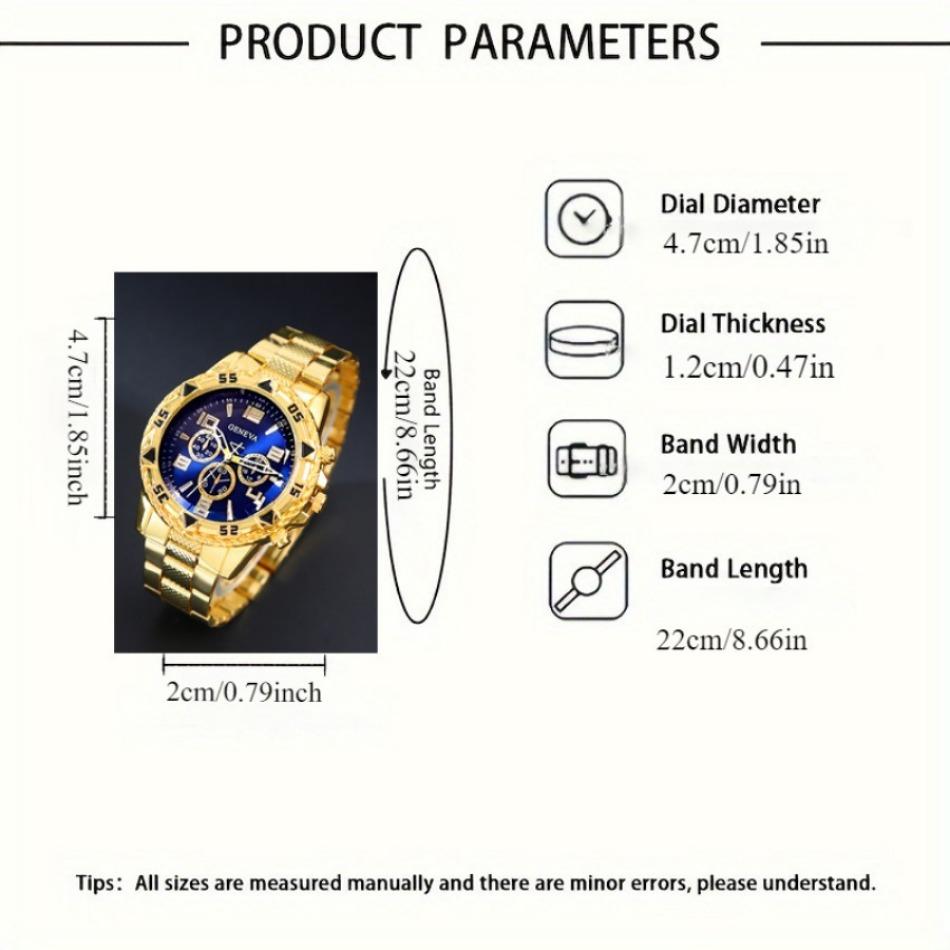 2 шт./Компл. Мужские Модные Роскошные Часы Круглые Аналоговые Мужские Часы Повседневные Кварцевые Наручные Часы для Мужчин Подарки на День Рождения, на Каждый День, на Праздник