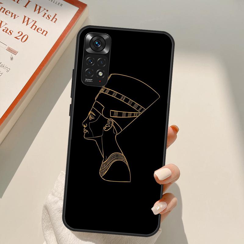 Египет Нефертити Анкх для Redmi 10A 10C 9A 9C 9T K40 K50 игровой чехол для телефона Redmi Note 11S 10S 9S 9 10 11 Pro