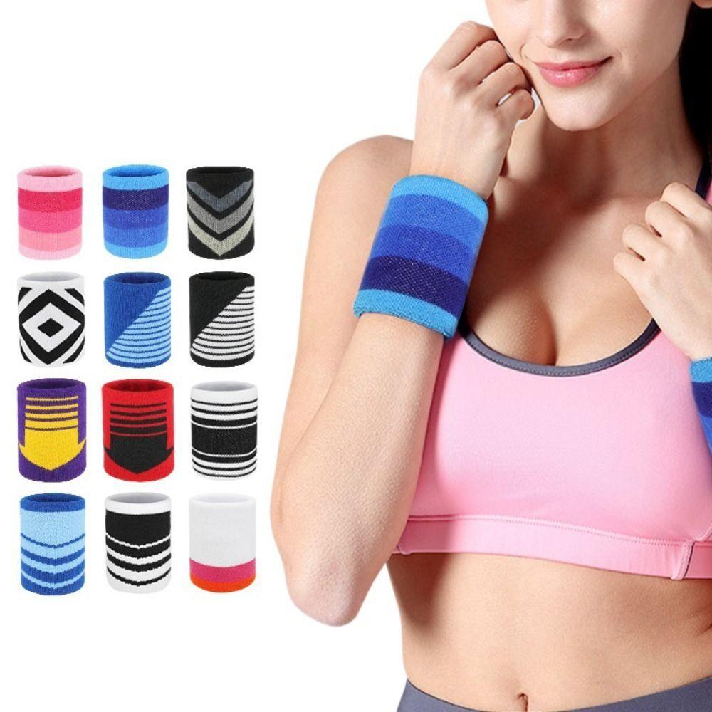 Stretch Elastic Tennis Badminton Wrist Brace Yoga Bracelet Protector Gym Wristband Wrist Sweatband