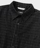 NONBLANK Cotton Velour Check Shirt_Black