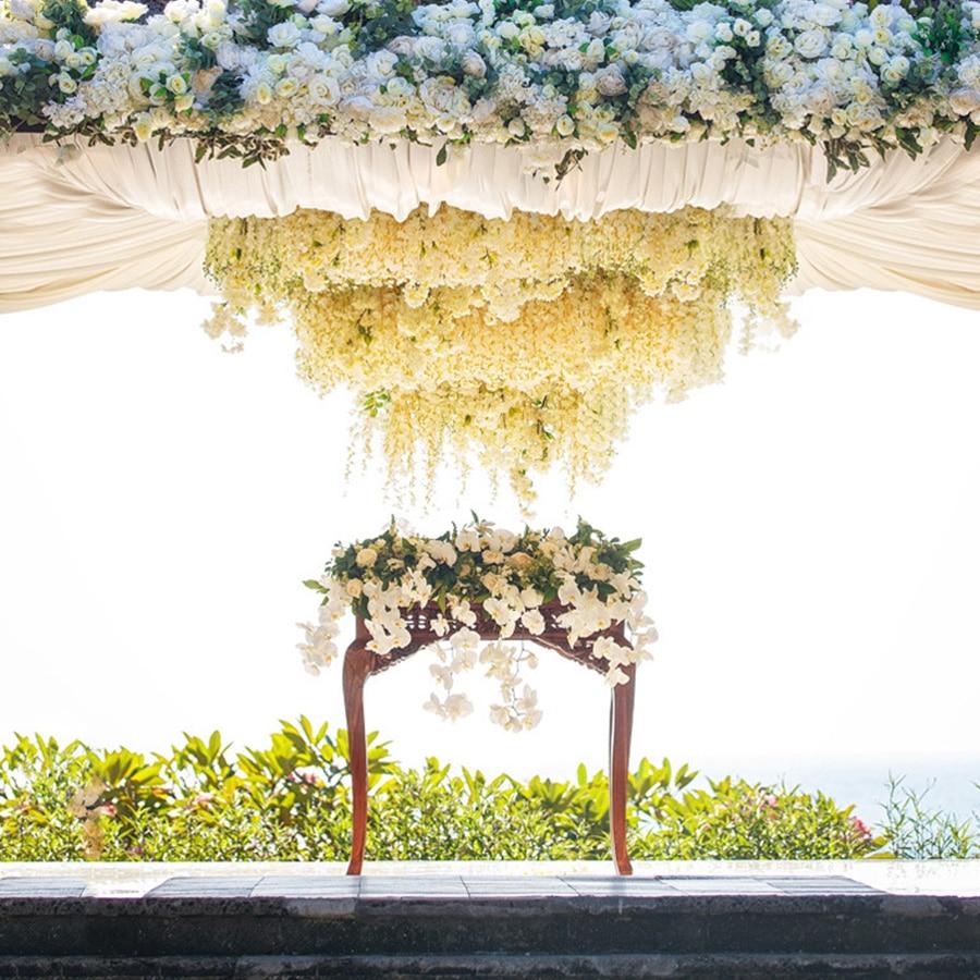 10 шт./упак. 90 см искусственные вишни в цвету лозы шелковые цветы сакуры для вечерние свадебные украшения потолка поддельные гирлянды