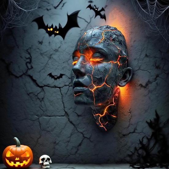 Настенный светильник Soul Человеческое лицо Светодиодный настенный бра Художественный Разбитый