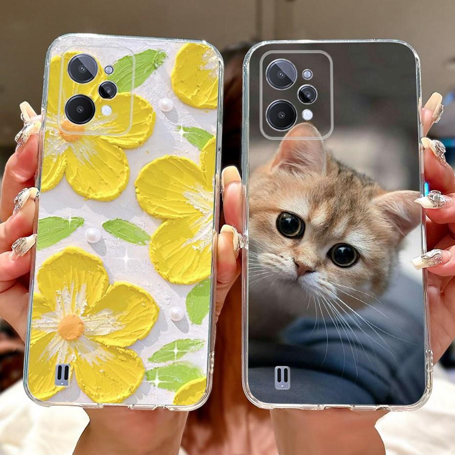 Cute Painting Phone Case For Realme C31 C33 Soft Silicone TPU Back Cover For Realme C31 C33 2023 Cases Bumpers