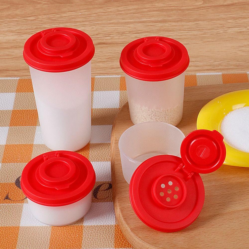 Plastic Seasoning Jar Mini Spice Container Durable Salt and Pepper Spice Shaker Salt Pepper Sugar