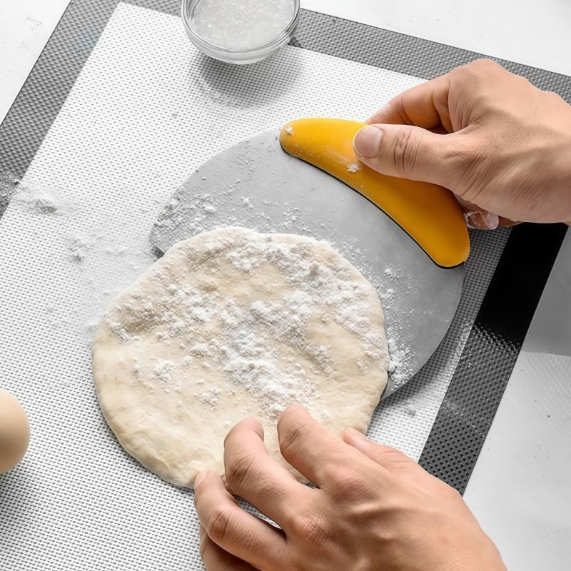 Скребок из нержавеющей стали для выпечки тортов, резак для муки, теста, молока, сахара, нож для соскабливания крема, кухонные принадлежности для выпечки