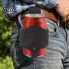 Портативный поясной держатель для напитков, hands-free, из PU, кожаный кобура-чехол с клипсой для ремня, для пеших прогулок, кемпинга