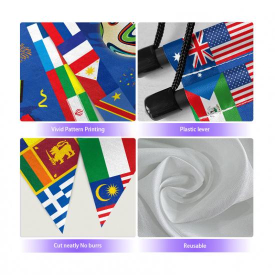 2026 USA Canada Mexico World Cup Flag Fan Support Wall Decoration Couplet Bar Atmosphere Hanging Flag