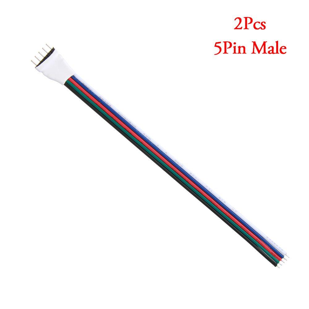 2/10 Pcs Hot LED Strip Light For 3528 5050 Adapter 4 pin 5 Pin Wire  Male Female Connector