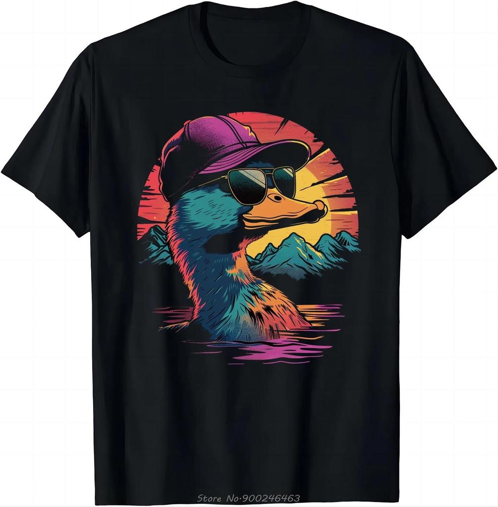 With Sunglasses Hat Design Perfect For Casual Wear Tshirt Unisex Clothing Summer Oversized Tshirt Cotton T Shirt Tops Tees