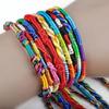 20Pcs Bracelets Knitted Strands Cord Multicolor Bracelets for Club
