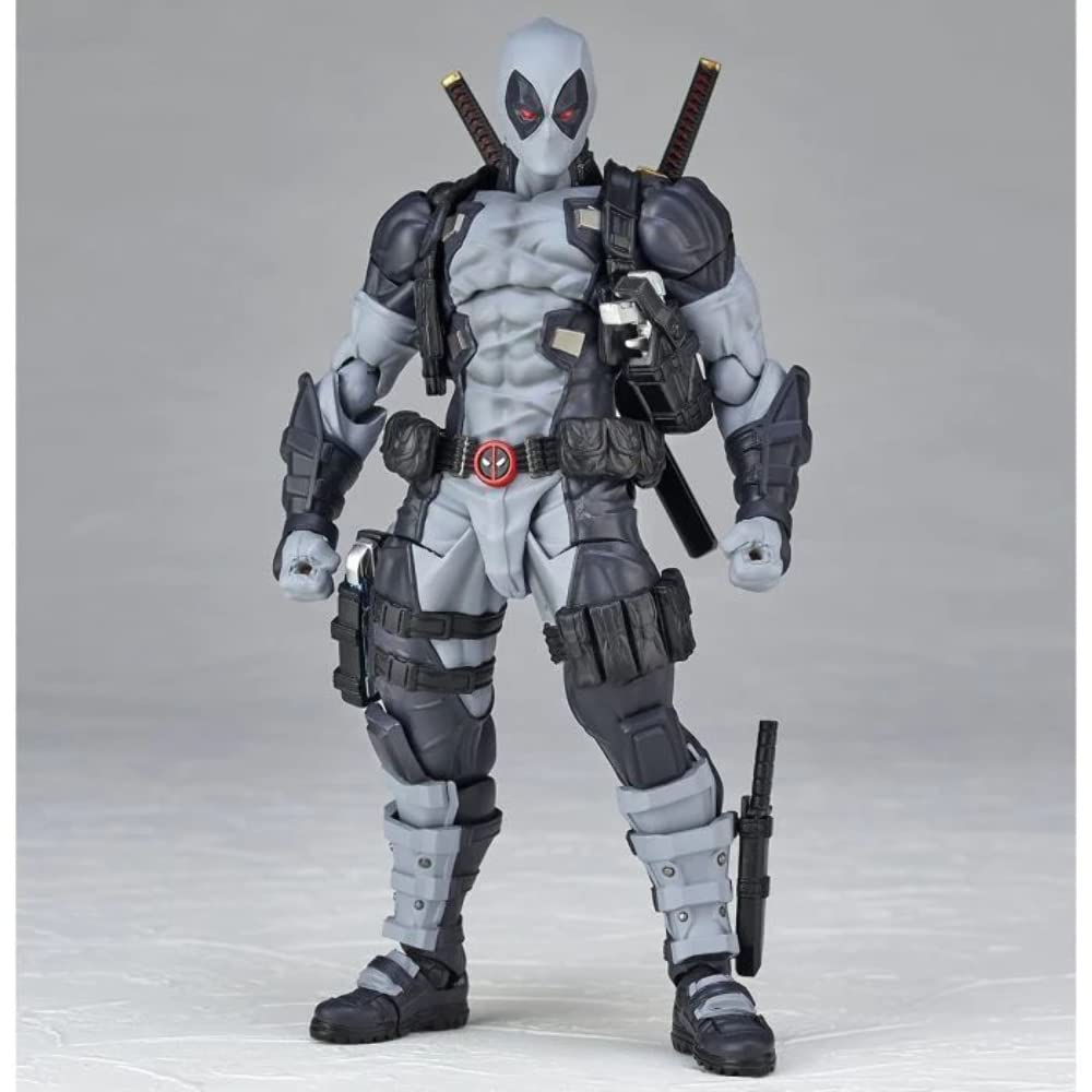 Комплекс фигурок Kaiyodo AMAZING YAMAGUCHI Deadpool color Deadpool color version 170mm окрашенная фигурка Revoltech ver.2.0 X-FORCE ver. версия 2.0