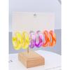 3 Pairs of Acrylic C-Shaped Hoops for Women's Everyday Jewelry Earings for Women