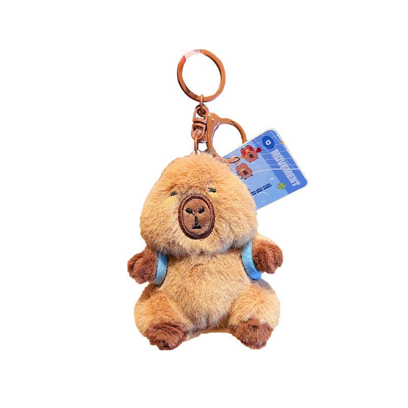 Adorable Jinnew Capybara Plush Keychain Accessory Sports Theme Cute Gift Idea