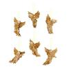 6pcs Gold/Silver Christmas Angel Pendant Electroplated Christmas Angels Figurine  Grocery Store