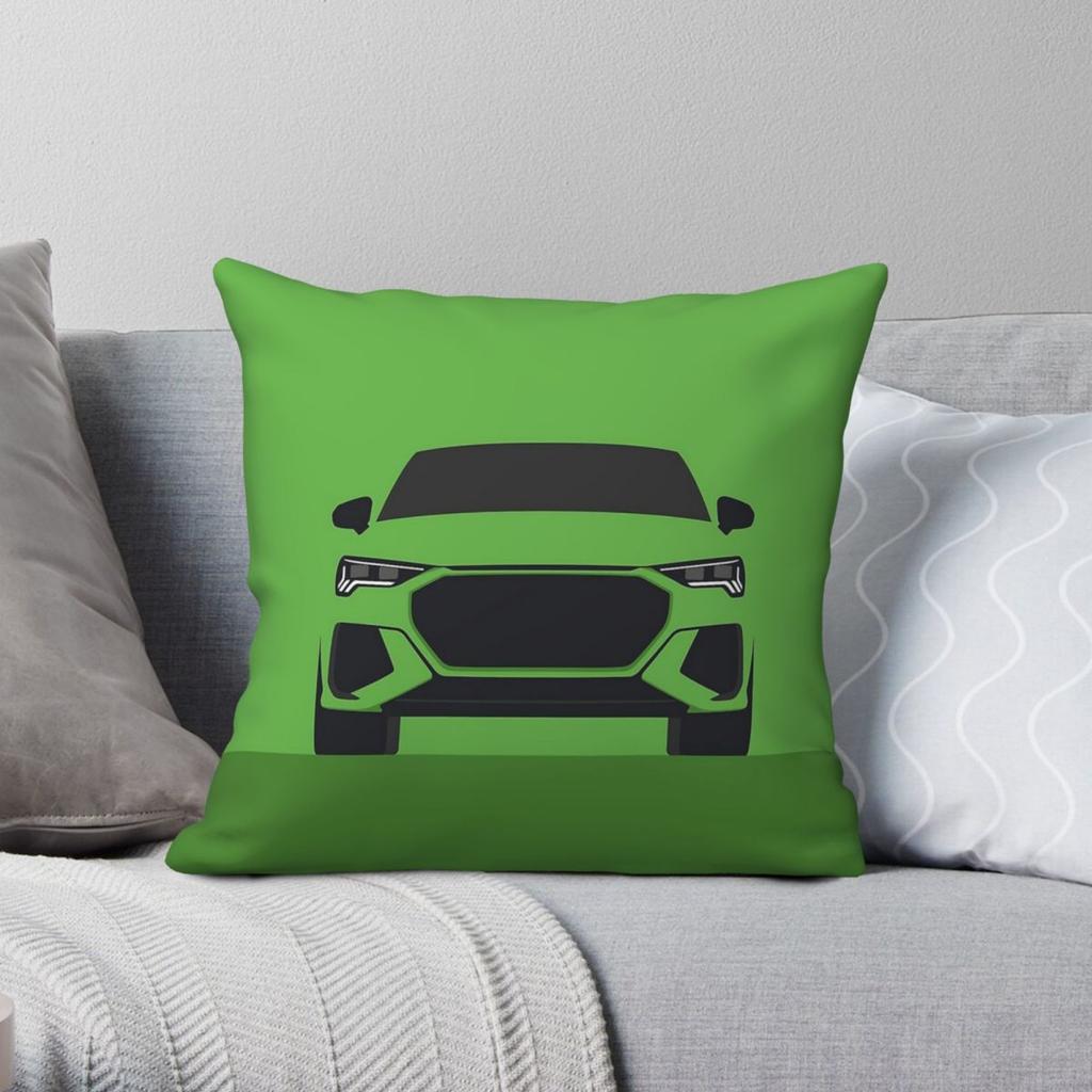 RS Q Vector Pillowcase Polyester Linen Velvet Printed Zip Decor Car Cushion Case