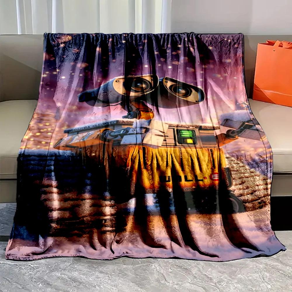 1PC Robot Disney Walle Eve Printed Blanket for Home Travel Sofa Soft and Comfortable Blanket for Adults and Kids Holiday Gifts
