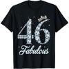 46 Year Old Its My 46th Birthday Queen Diamond Heels Crown T-Shirt