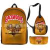 Backwoods Large Capacity Junior High School Student School Bag Lightweight Simple Travel Bag Polyester Backpack