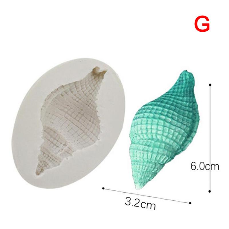 3D хвост русалки ракушка морская звезда силиконовая форма помадка торт декор форма для выпечки