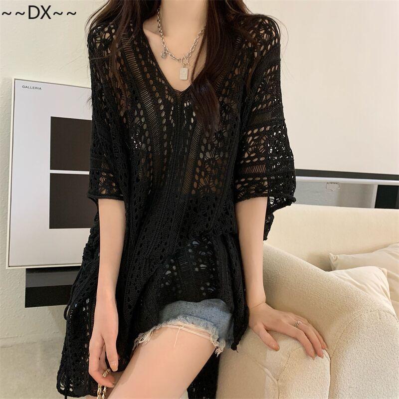 Элегантный и изящный женский вязаный топ из летней коллекции DX с уникальным поясом