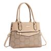 Stylish Women's Tote Bag In Elegant Black And Earthy Tones With Chic Design Features