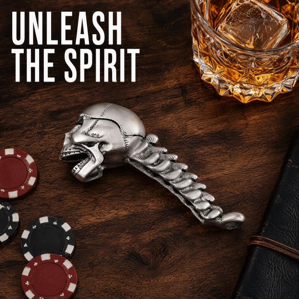 Stainless Steel Skull Bottle Opener Smooth Novelty Bottle Opener Beer Can Opener Bar Use