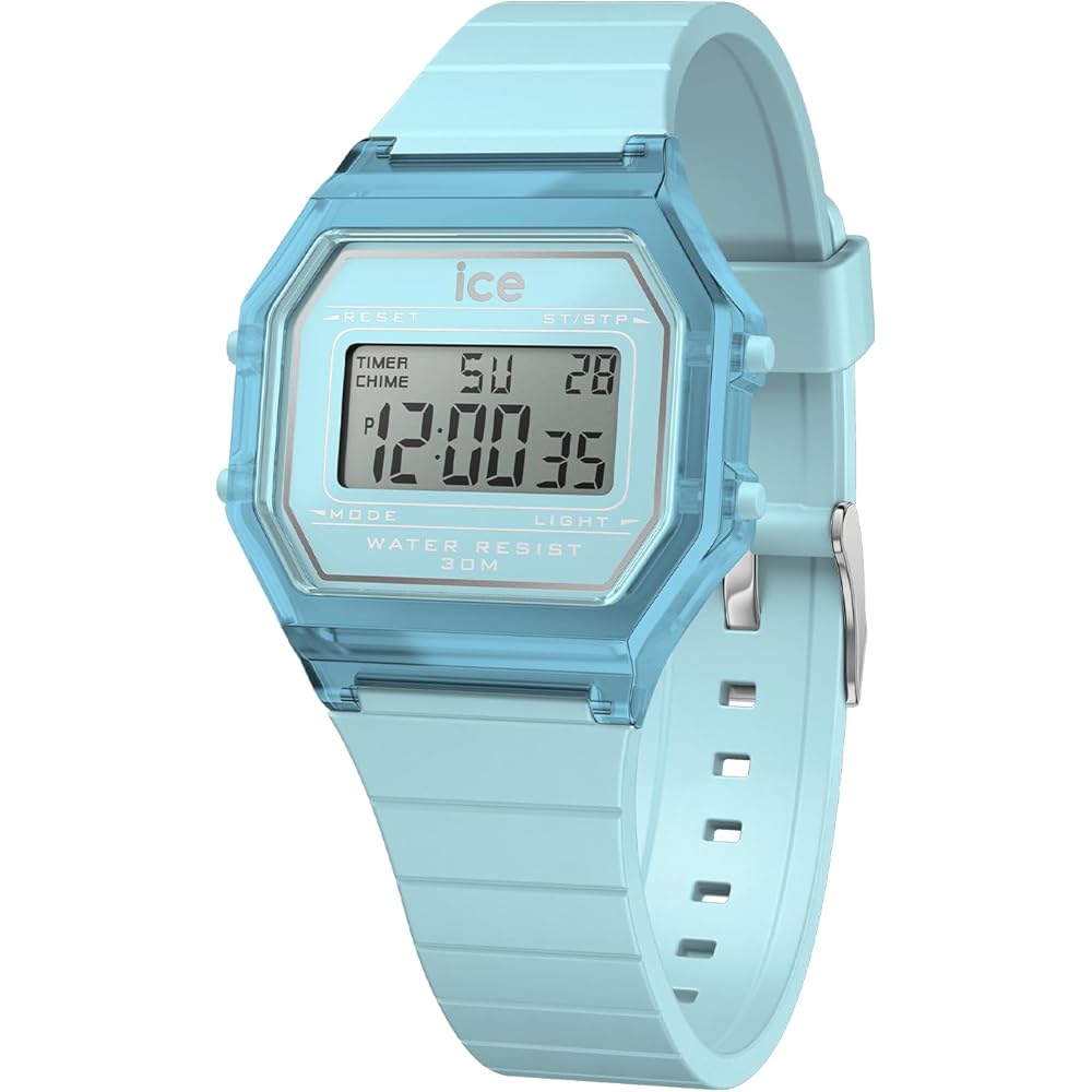 Часы Ice Watch ICE Digit Retro Небесно-голубые Прозрачные Маленькие 32 мм Унисекс Наручные
