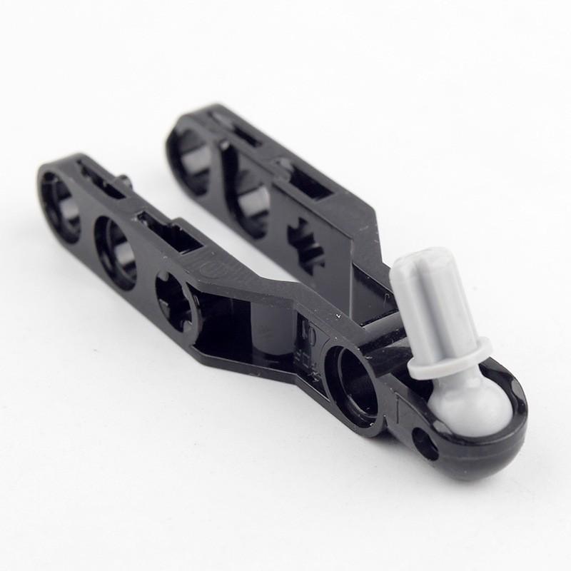 Совместимый строительный блок 57515 Технология строительных блоков из мелких частиц Запасные части 6074651 Черный 6X2 Амортизатор рулевого управления