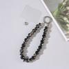 Detachable Crystal Bead Pendant Transparent Phone Lanyard Crystal Bead Keychain  for Women Girls