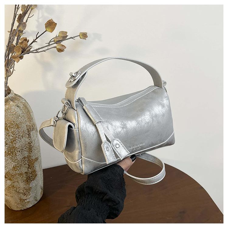 Fashion Soft Leather Boston Shoulder Bag Multi-way Carry Shoulder Crossbody Bag for Women Hot Sale Mini Pillow Shape Handbag