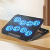Laptop Computer Stand with 8 Quiet Fans Laptop Cooling Holder Dual USB Interface 360 Rotation for Phones/Tablets Up To 15.6inch