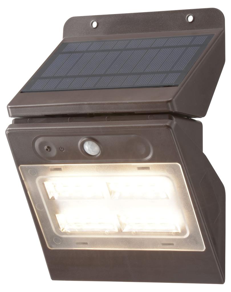 Ohm Denki Monban Solar Sensor Light Panel Removal Bulb Color LED Brown OHM LS-S140SR4-T 06-4293