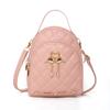 Mini Backpack for Women Cute Swan Hanging Embroidery Small Backpack Purse Girls Leather Bookbag Ladies Satchel Bags