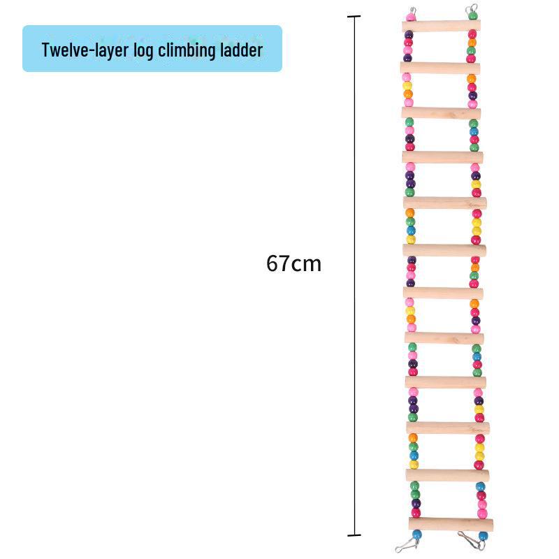 Игрушка-качели и лестница для лазанья для волнистых попугаев и какаду