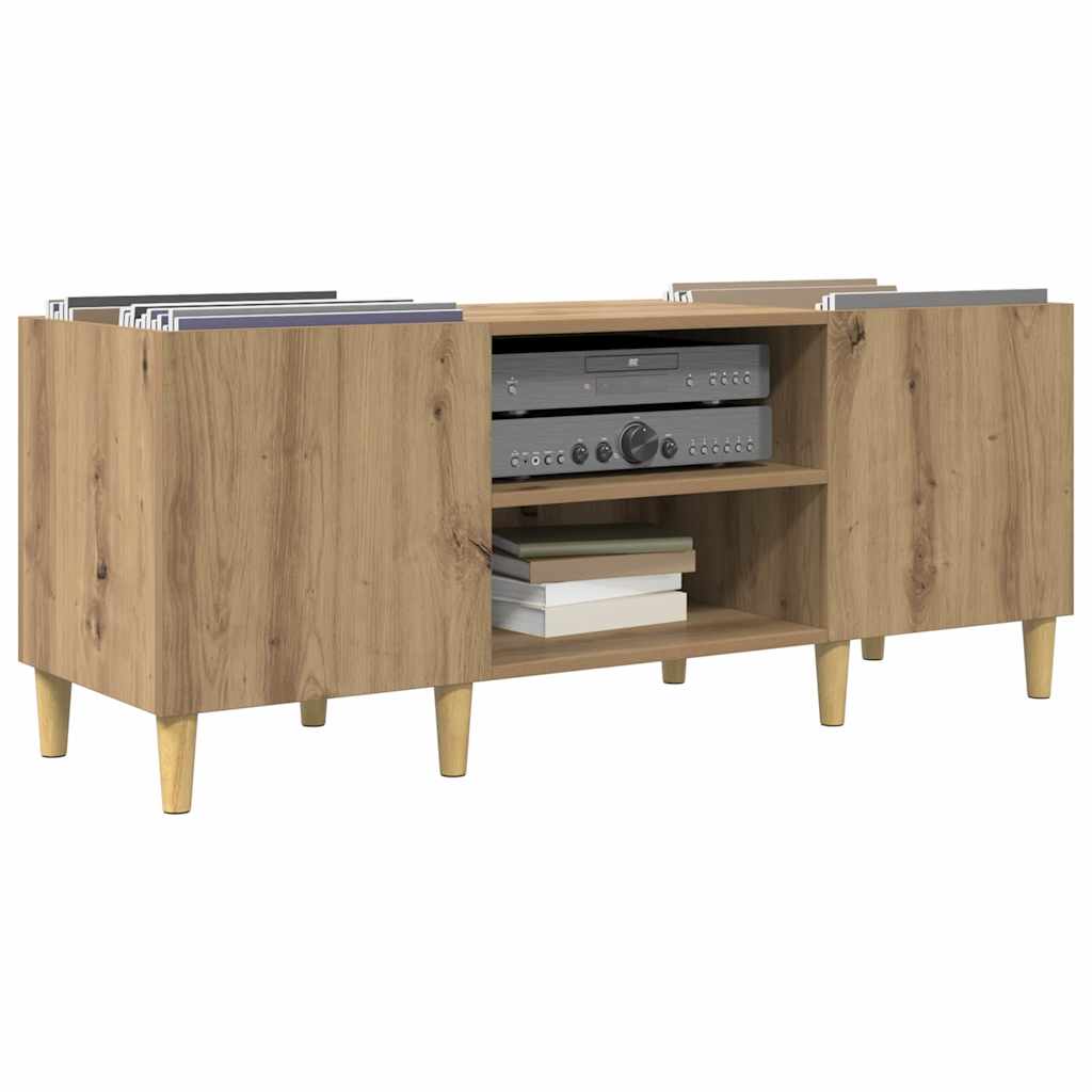 Vinyl Record Cabinet Artisan Oak 121 x 38 x 48 cm
