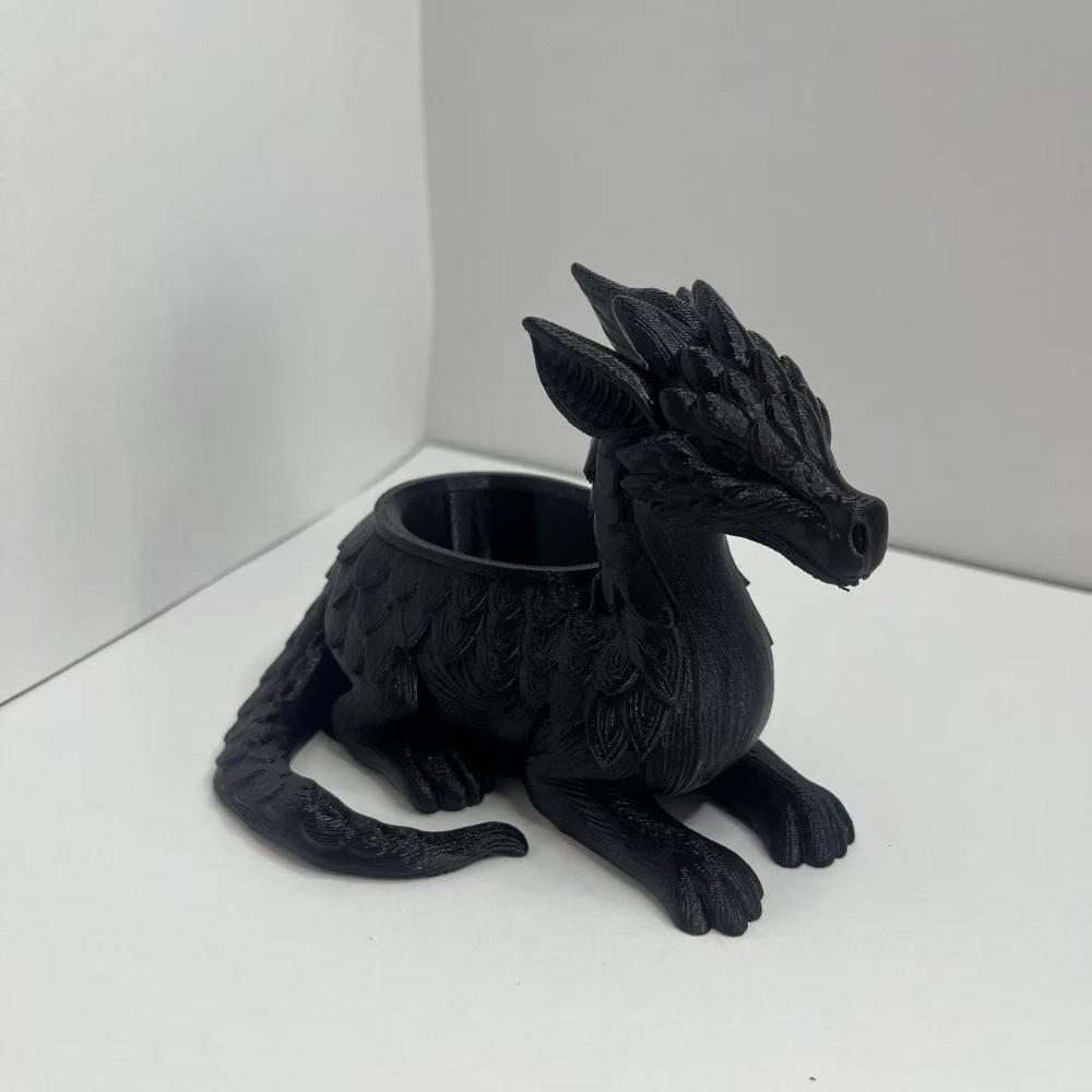 Подарок 3D-печатный горшок для суккулентов Держатель для украшений Фантастический дракон Горшок для растений Украшение для дома Украшение в виде дракона Аниме Декор