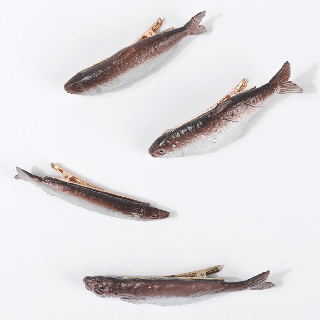 Соленая рыба заколки для волос зажим для волос сушеная рыба смешные морепродукты плоский зажим заколка для волос морепродукты розыгрыш заколка для волос для пучков