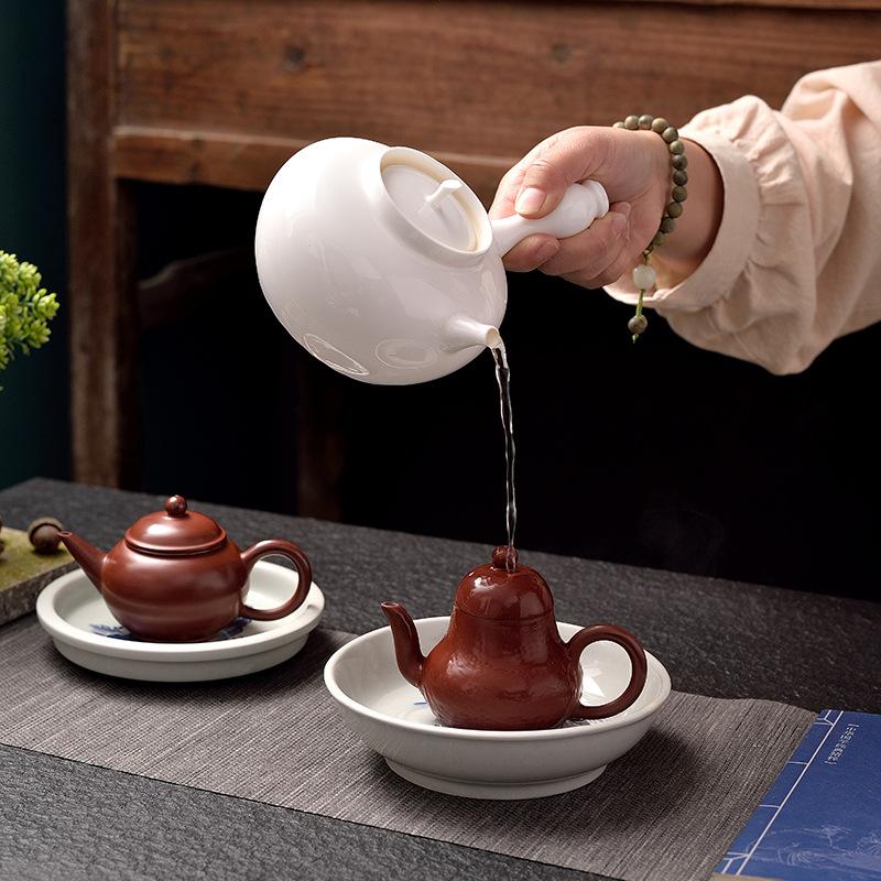 Чисто ручная работа, чайник из киноварной глины ручной вытяжки, чайник из фиолетовой глины, чайный сервиз для кунг-фу, горизонтальный чайник, заварник для чая, процесс помола воды