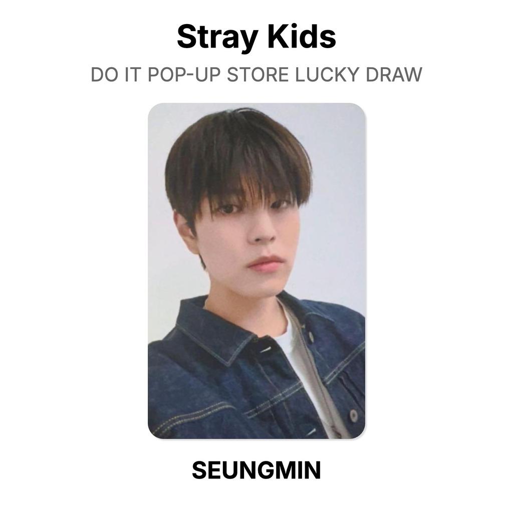 Stray Kids DO IT Pop-up Store Розыгрыш Счастливого Билета Официальная Фотокарточка