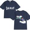 Популярный певец Junior H Sad boyz харадзюку Мультяшная графическая футболка Мужские Женские Оверсайз футболки с коротким рукавом Унисекс 100% Хлопок Топы