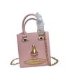 26 trendy new schiap face women's bag plain weave cowhide chain design sense hand-held tote bag