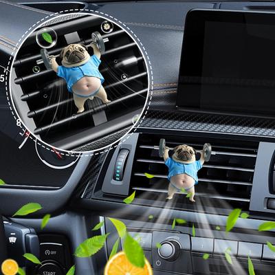 Автомобильный освежитель воздуха клипса Автомобильный парфюм украшение Форма собаки тяжелоатлета Аромат для автомобиля Автомобильный парфюм Ароматы для женщин мужчин
