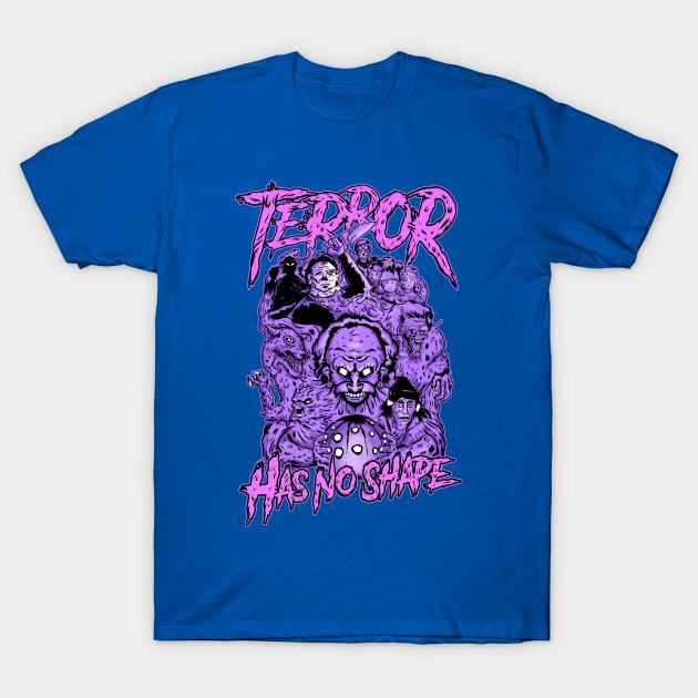 Unisex Fashion TShirt Terror Has No Shape Print TShirt Plus Size S-5XL T-Shirt 100%Cotton Tops O Neck Short Sleeve Tees