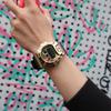 Casio Серия Full Metal Three Eyes Водонепроницаемость 200 метров Кварцевый механизм Стальной ремешок Мужские часы Золотые GM-6900G-9PR