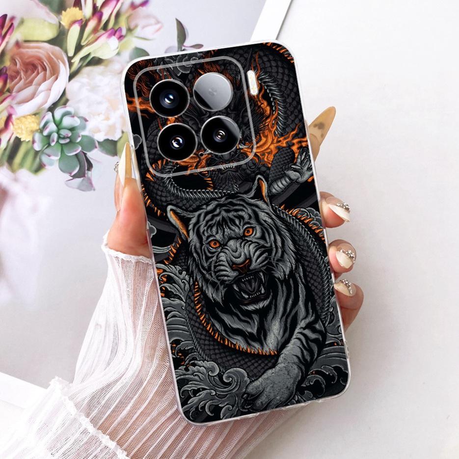 Для Xiaomi Mi 15 Pro 5G Чехол Роскошный Чехол с Рисунком Бабочки Мягкий Силиконовый Чехол для Телефона Для Xiaomi 15 Pro Mi15 Pro 5G Fundas Бампер