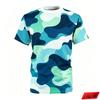 Gradient Camouflage Graphic T Shirt Men 3d Printed Abstract Stripe Short Sleeve T-Shirt Summer Casual New Oversized Unisex Top
