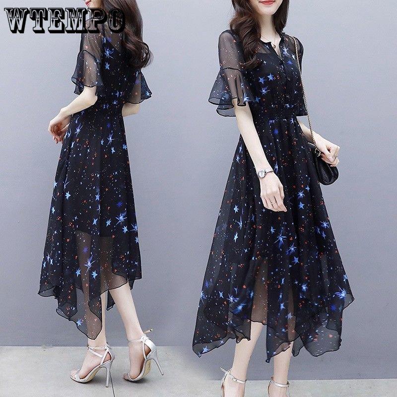 Большое женское тонкое фрагментированное шифоновое платье с тонкой талией длиной выше колена, сексуальное платье с v-образным вырезом, удобные дышащие платья