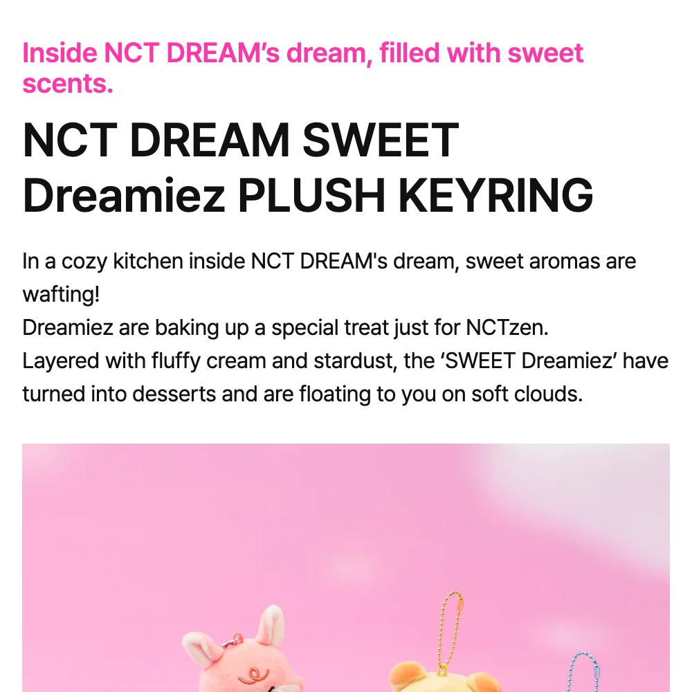 NCT DREAM [СЛАДКИЕ Мечтатели] Временный магазин (POP-UP) Мини-плюшевая брелок
