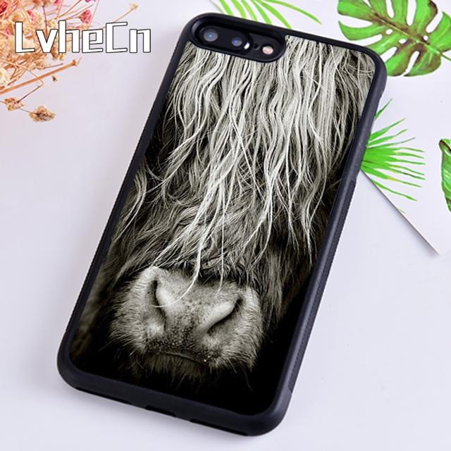 Cute Highland Cow Phone Case For iPhone 17 Air 13 12 14 15 16 Cover For Apple Pro Max 6S Plus plus